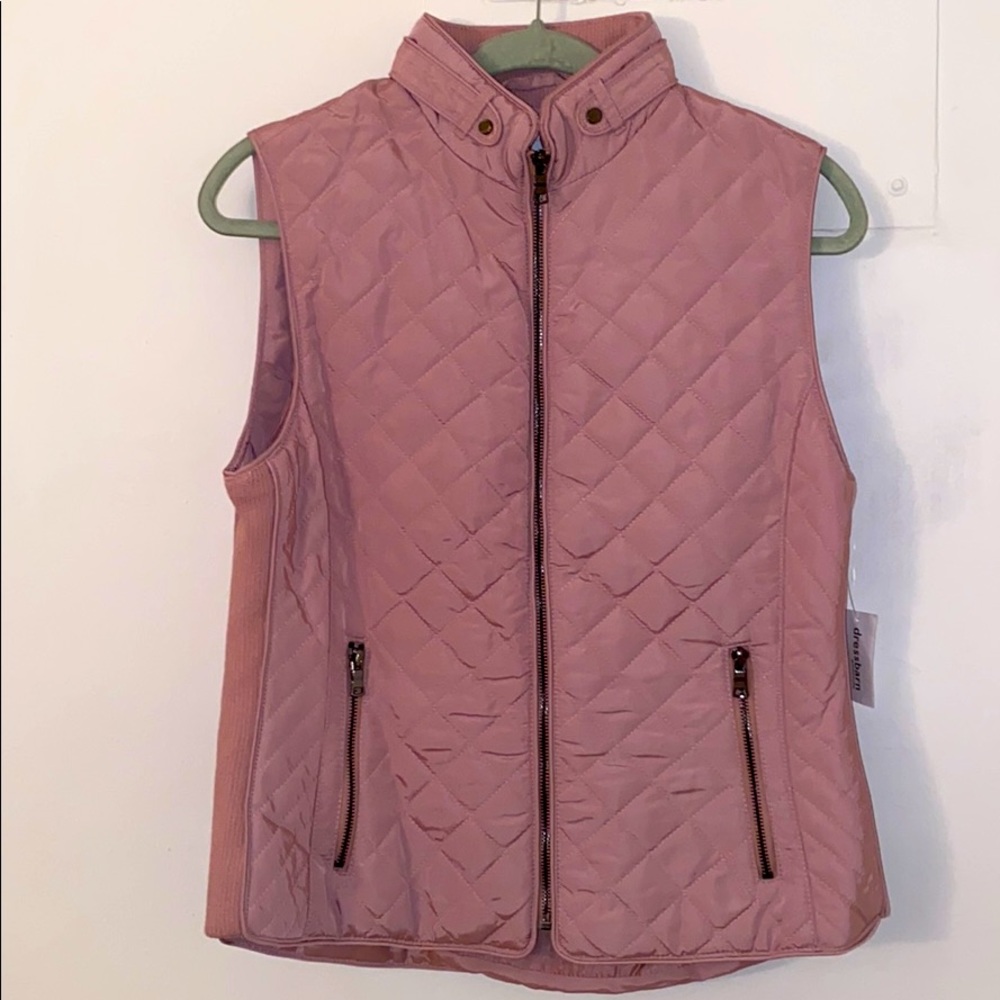 Dress Barn Padded Rose Pink Vest